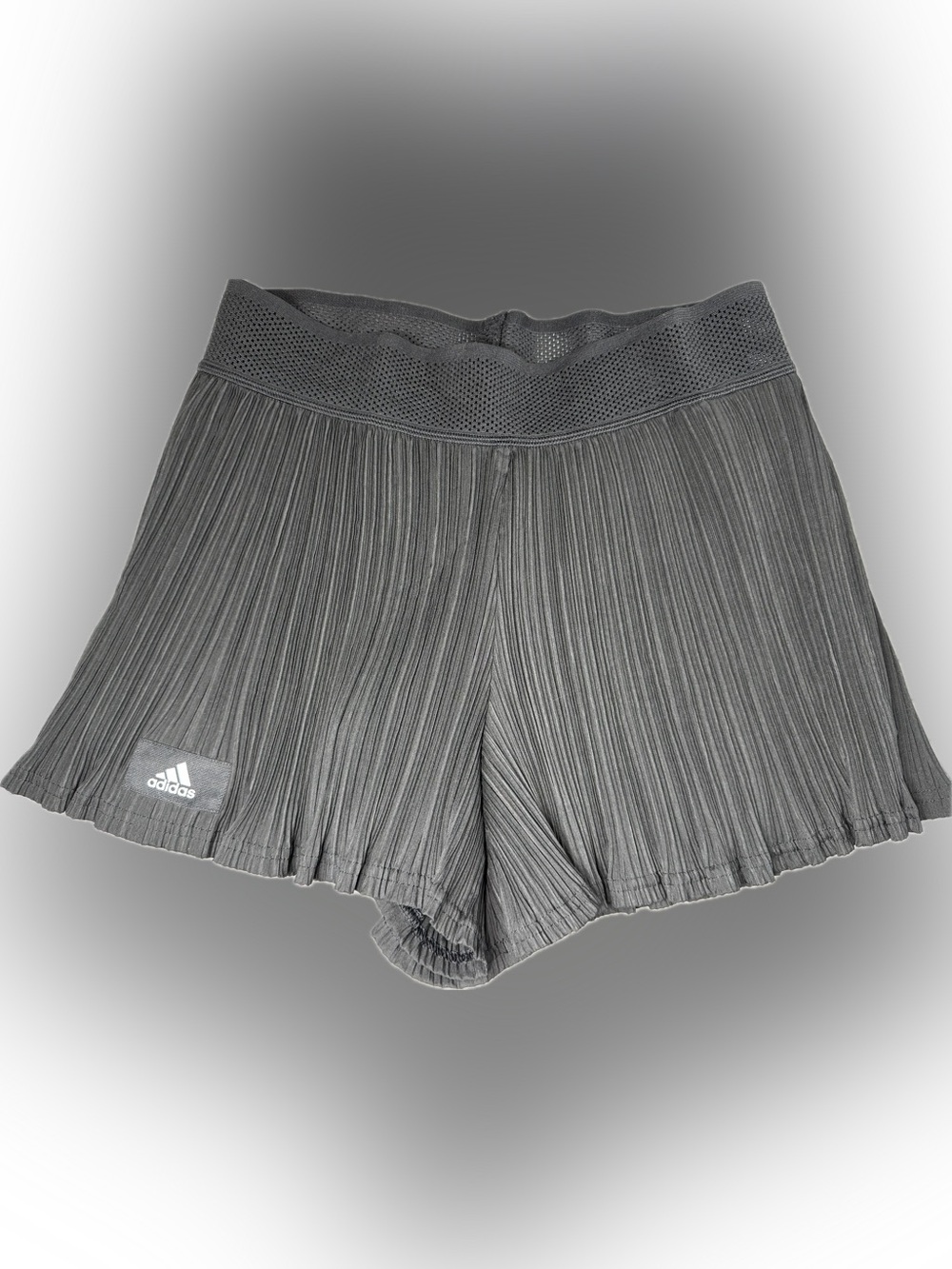 adidas Black Plisse Aeroready women’s  Shorts. pleated outer/built in shorts/MED